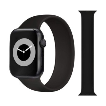 Λουράκι Σιλικόνης Stoband Hera Solo Loop (Medium) για Apple  Watch 42/44/45/46/49mm - Black