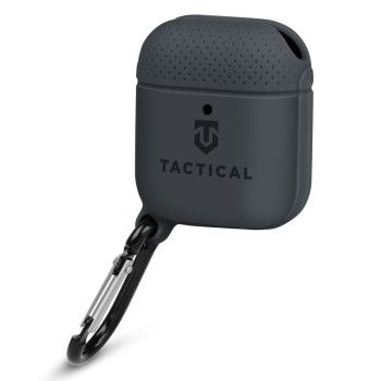 Θήκη Σιλικόνης Tactical Velvet Smoothie για Apple Airpods 1/2 - Asphalt