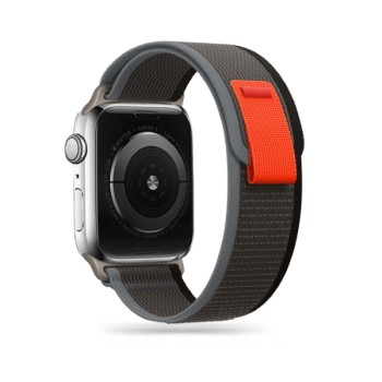 Λουράκι Υφασμάτινο Tech-Protect Nylon για Apple  Watch 42/44/45/46/49mm - Black / Orange