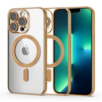 Θήκη Σιλικόνης Tech-Protect Magshine Magsafe για iPhone 13 Pro - Gold