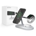 Tech Protect A12 3IN1 Magnetic Magsafe Wireless Charger - White