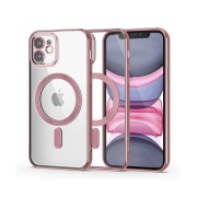 Θήκη Σιλικόνης Tech-Protect Magshine Magsafe για iPhone 11 - Rose Gold 