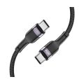 Καλώδιο Φόρτισης Tech-Protect USB-C male σε USB-C male 0.25m - Black 