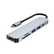 Αντάπτορας Tech-Protect V4-HUB 6in1 - Grey 