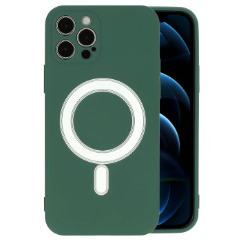 Θήκη Σιλικόνης Tel Protect (MagSilicone) για iPhone 12 Mini - Dark Green