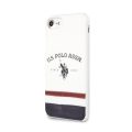 US Polo TPU Tricolor Blurred Θήκη για iPhone 8/7/SE 2020/SE 2022 - White