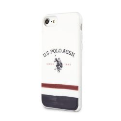 US Polo TPU Tricolor Blurred Θήκη για iPhone 8/7/SE 2020/SE 2022 - White