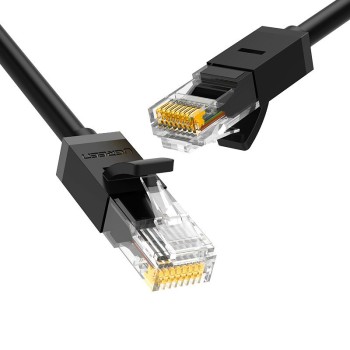 UGREEN Ethernet RJ45 Rounded Network Cable, Cat.6, UTP, 3m - Black