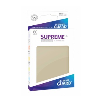 Ultimate Guard Supreme UX Sleeves Standard Size Pack of 80 - Sand 