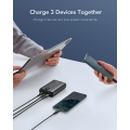 PowerBank Veger S20 - 20000mAh 20W με 2 Θύρες USB-A και Θύρα USB-C Power Delivery / Quick Charge - Black