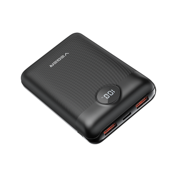 PowerBank Veger S20 - 20000mAh 20W με 2 Θύρες USB-A και Θύρα USB-C Power Delivery / Quick Charge - Black