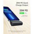 Veger V0556P 5000 PD 20W Lightning Mini Power Bank 5.000mAh Power Delivery - Μαύρο