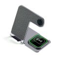 Veger Y9 Ασύρματος Φορτιστής 3in1 QI PAD 20W - Grey