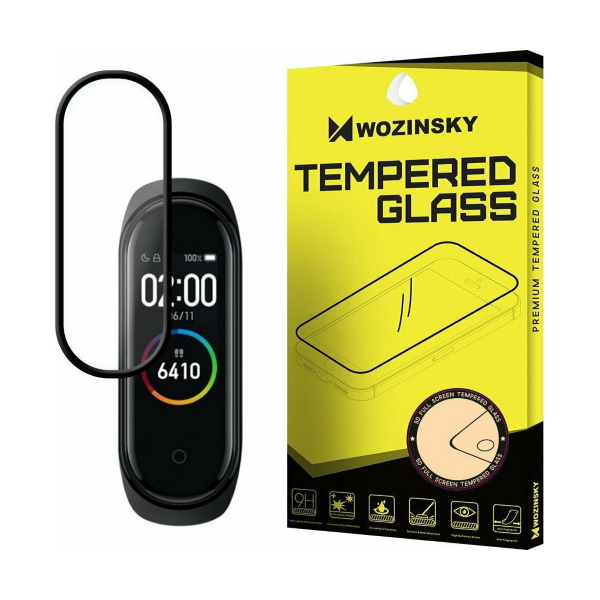 Tempered Glass Wozinsky Full Cover and Full Glue για Xiaomi Mi Smart Band 3/4 - Black