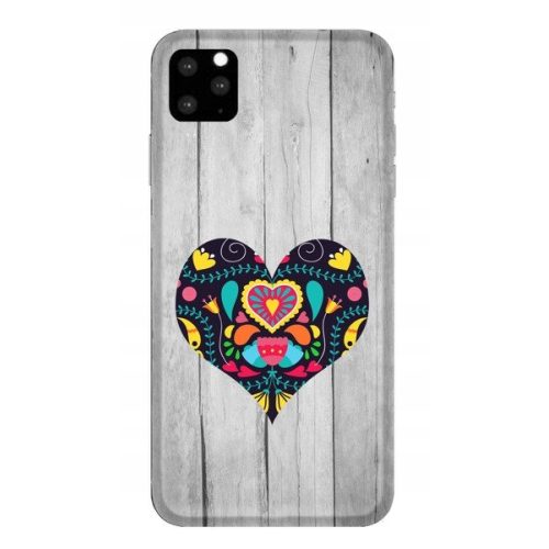 Θήκη Σιλικόνης CaseGadget Overprint Black Hrart για iPhone 11 