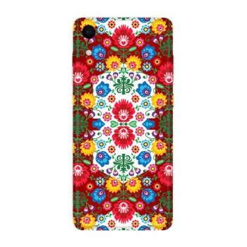 Θήκη Σιλικόνης CaseGadget Folk Flowers για iPhone XR 