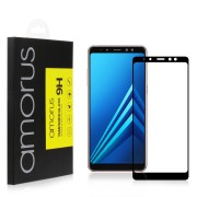 Tempered Glass Amorus Full Cover Full Glue Silk Print 9H για Samsung Galaxy A8 Plus 2018