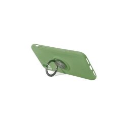 Θήκη Σιλικόνης με Δαχτυλίδι για Huawei P Smart 2021 - Green