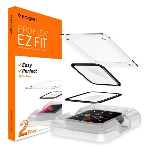 Tempered Glass Spigen Proflex Ez Fit με Τray για Apple Watch 45mm (2τμχ)