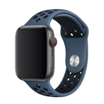 WiWU Λουράκι Dual Color Sport Apple Watch 42/44/45/49mm - Blue/Black