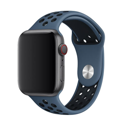 WiWU Λουράκι Dual Color Sport Apple Watch 42/44/45/46/49mm - Blue/Black