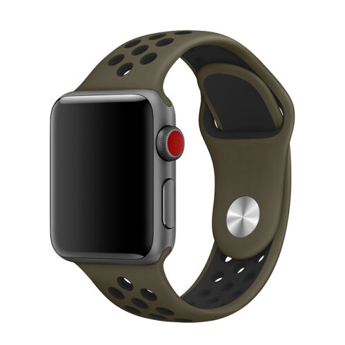 WiWU Λουράκι Dual Color Sport Apple Watch 42/44/45/46/49mm - Khaki/Black