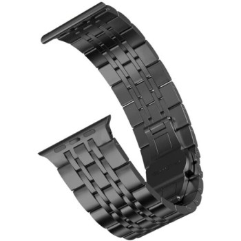 Μεταλλικό Λουράκι Metal Steel Bracelet για Apple Watch 42/44/45/46/49mm - Black 