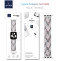 WiWU Λουράκι Braided Stretchy για Apple Watch 38/40/41mm (Size: S) - Pink Blue Grey 