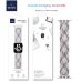 WiWU Λουράκι Braided Stretchy για Apple Watch 38/40/41mm (Size: S) - Pink Blue Grey 