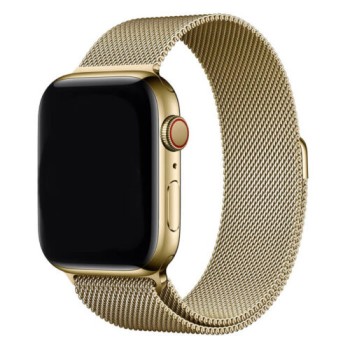 WiWU Λουράκι Milanese Stainless Steel για Apple Watch 38/40/41mm - Gold 