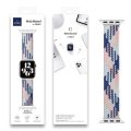 WiWU Λουράκι Braided Stretchy για Apple Watch 42/44/45/46/49 mm (Size: M) - Blue Pink