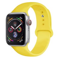 WiWU Λουράκι Elastic Rubber Silicone Apple Watch 38/40/41mm - Lemon Yellow