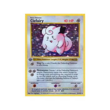 Clefairy (Base Set 5/102) (Holo Rare ) English - Poor