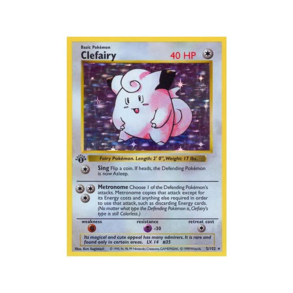 Clefairy (Base Set 5/102) (Holo Rare ) English - Poor
