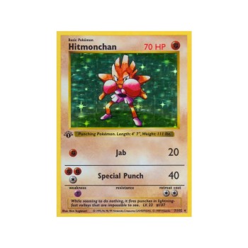 Hitmonchan (Base Set 7/102) (Holo Rare ) English - Poor