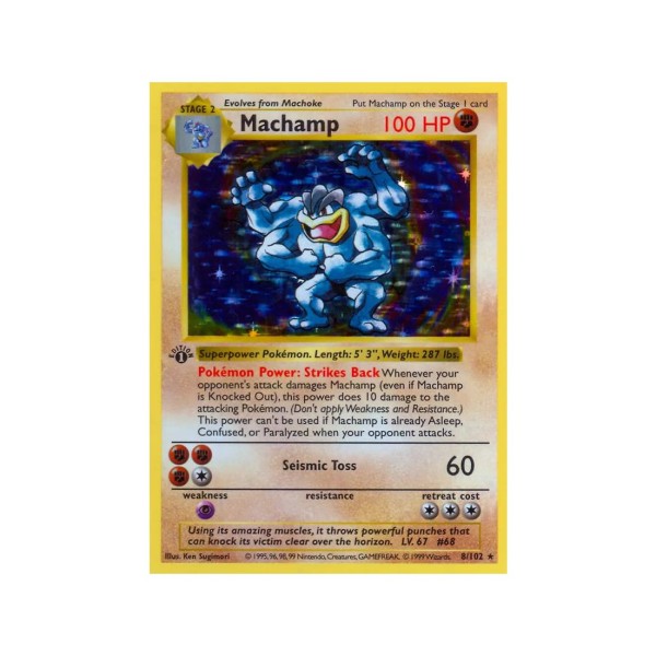 Machamp (Base Set 8/102) (Holo Rare) English - Poor