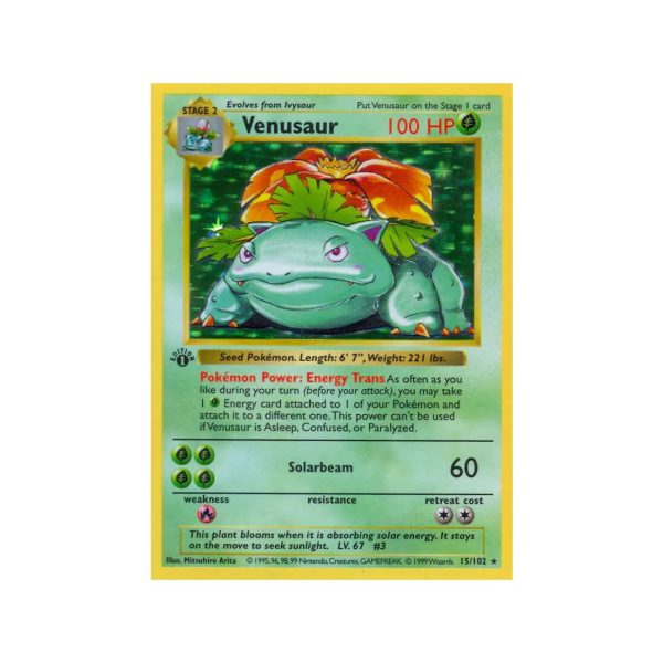Venusaur (Base Set 15/102) (Holo Rare) English - Played