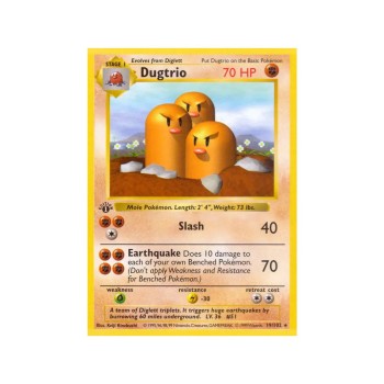 Dugtrio (Base Set 19/102) (Rare) English - Played