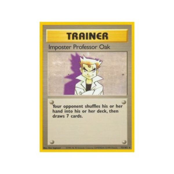 Imposter Professor Oak (Base Set 73/102) (Rare) English - Played