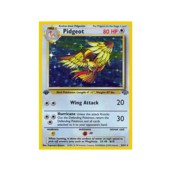 Pidgeot (Jungle 8/64) (Holo Rare ) English - Near Mint