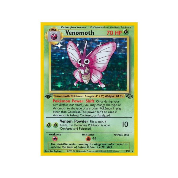 Venomoth (Jungle 13/64) (Holo Rare) English - Light Played