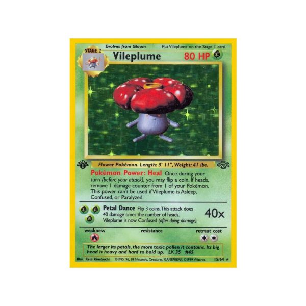 Vileplume (Jungle 15/64) (Holo Rare) English - Light Played