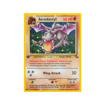 Aerodactyl (Fossil 1/62) (Holo Rare) English - Light Played