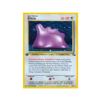 Ditto (Fossil 3/62) (Holo Rare) English - Excellent