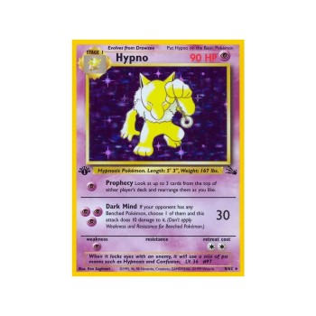 Hypno (Fossil 8/62) (Holo Rare ) English - Poor