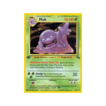 Muk (Fossil 13/62) (Holo Rare ) English - Good