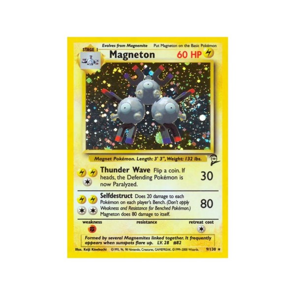 Magneton (Base Set 2 9/130) (Holo Rare ) English - Poor