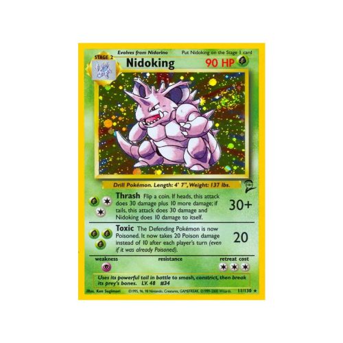 Nidoking (Base Set 2 11/130) (Holo Rare) English - Light Played