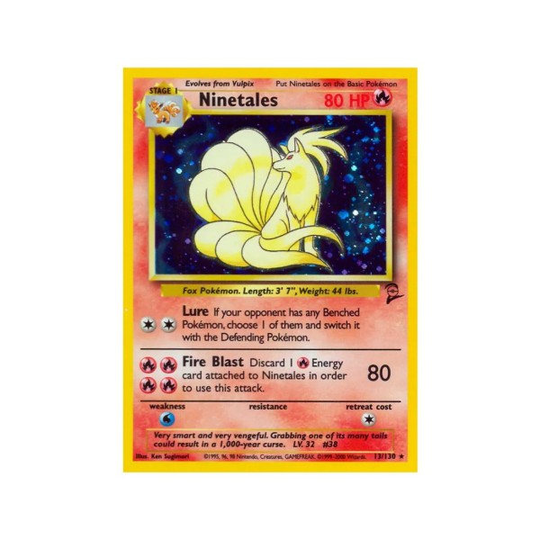 Ninetales (Base Set 2 13/130) (Holo Rare ) English - Near Mint