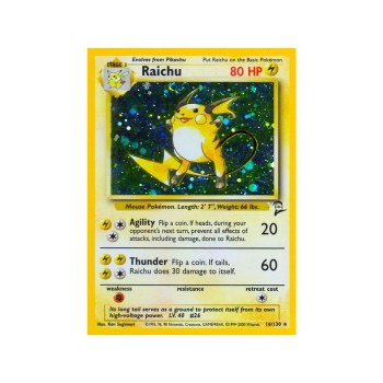 Raichu (Base Set 2 16/130) (Holo) English - Good